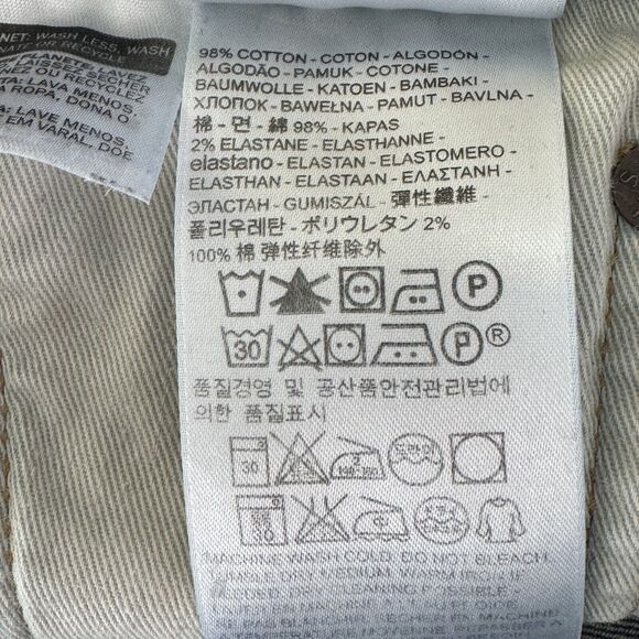 Levi’s 512 SZ 32x30 Jeans Pockets Zip-Fly Whiskered Medium Wash Blue Mens - Picture 9 of 10